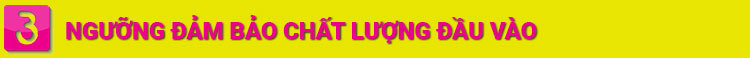 nguong dam bao chat luong dau vao