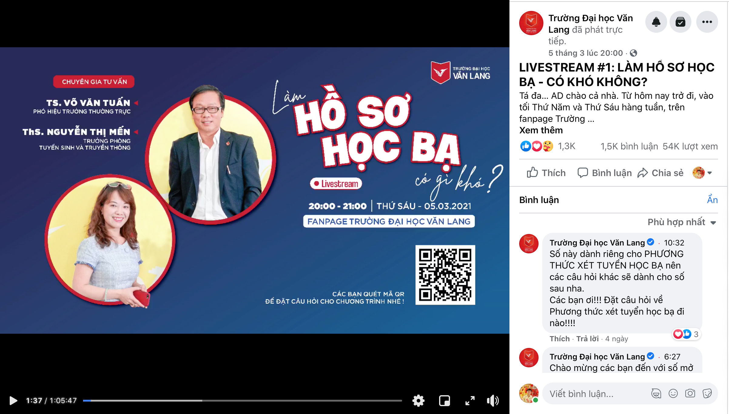 vlu live stream nha lac f
