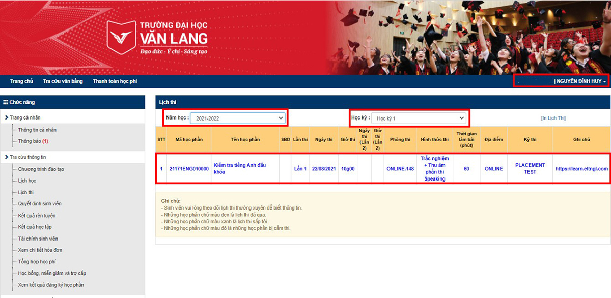 vlu lich thi tieng anh final