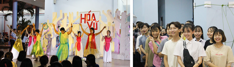 DH van lang balo xanh chao don tan sinh vien 04