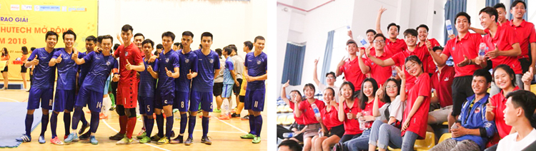 DH van lang vo dich giai dau hutech open futsal 2018 03