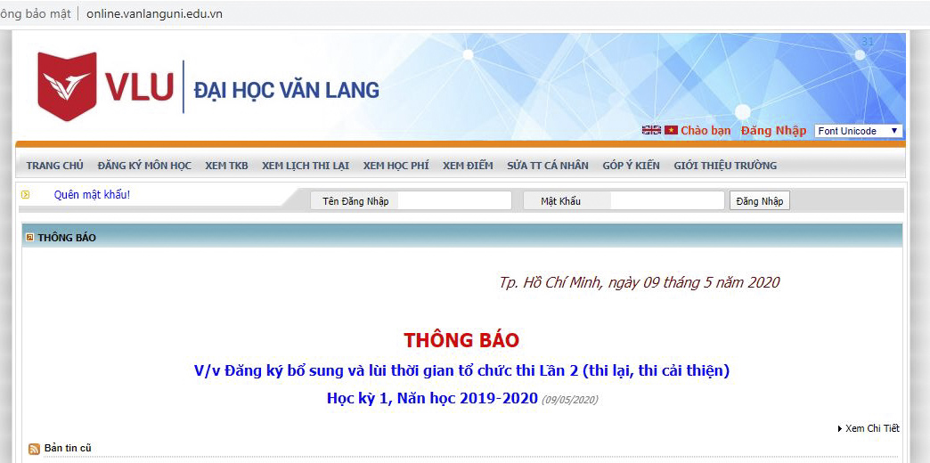 vlu quay lai truong f