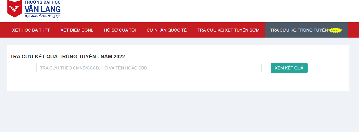 vlu thong bao ket qua dot mot